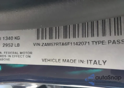 2015 Maserati Ghibli S Q4 из США, поврежденный, VIN ZAM57RTA6F1142071